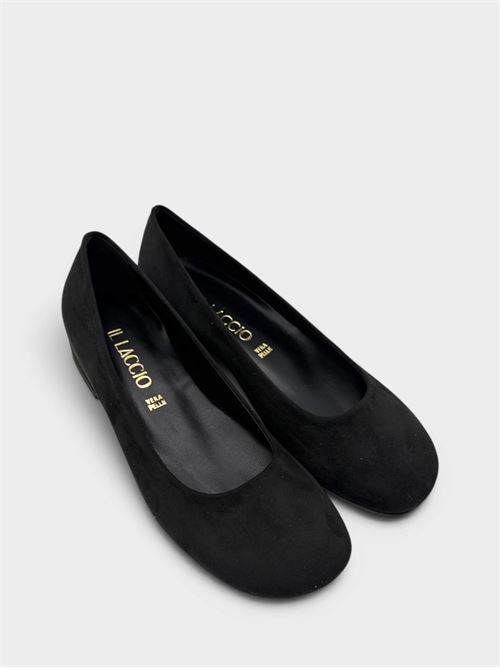 Ballerina tonda in camoscio nero IL LACCIO | 2353012CAMOSCIONERO